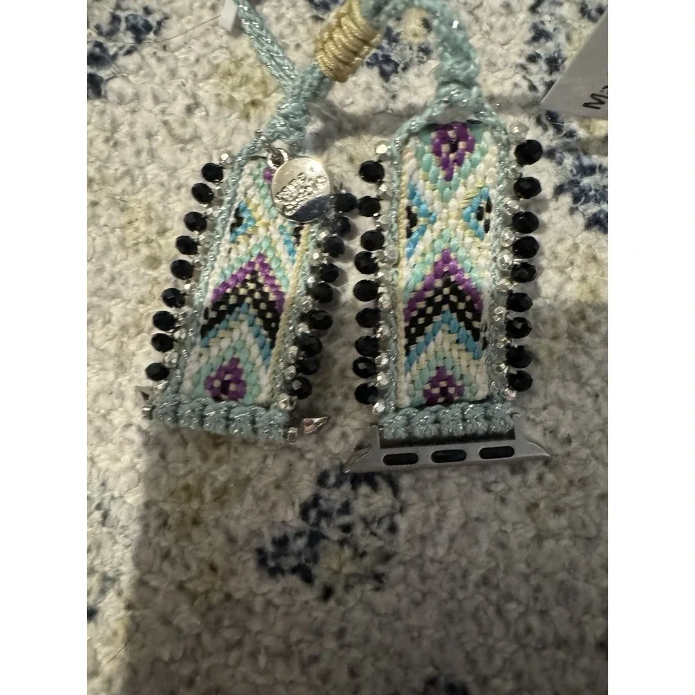 Free People Aztec Beaded Apple Watch Band New In Bag